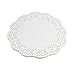 LJY 100 Pieces White Lace Round Paper Doilies Cake Packaging Pads Wedding Tableware Decoration (12 Inch)