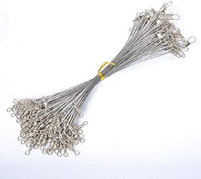 ワイヤーリーダー 15cm cm 25cm 100本セット 太刀魚 サゴシ サワラ ワインド テンヤ 釣具 ワーム ルアー まとめ 釣り具 リーダー ノーブランド品 釣り Amazon