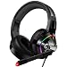 ZIUMIER Gaming Headset Xbox One Headset, PS4 Headset with Noise Canceling Mic and RGB Light, PC Headset with Bass Surround Sound, Over Ear Headphones for PC, PS4, Xbox One, Laptop