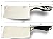 DeBell 2-Piece Stainless-Steel Chopper-Cleaver-Butcher-Bone Knife by Color Pack, 7 Inch Blade for Home Kitchen or Restaurant