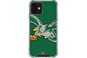 Skinit Clear Phone Case Compatible with iPhone 12 - Officially Licensed NFL Philadelphia Eagles Retro Logo Design