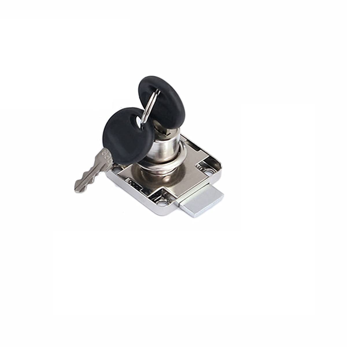 20.5mm Cam Drawer Lock,Security Mailbox Cold Rolled Steel Cabinet Drawer Cupboard Lock with 2 Alike Keys(Nickel) — image 1