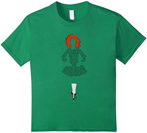 Kids Irish Dancer with Dress of Dances (Red Hair / Ginger) 8 Kelly Green