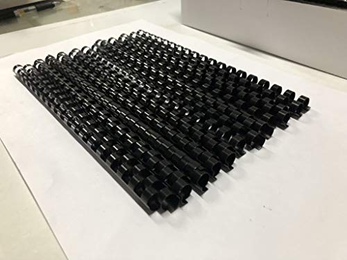 BNC 19 Rings Plastic Letter Size Binding Comb Pack of 100 Size:10mm (3/8")