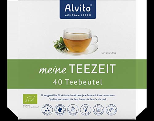 ALVITO - ACHTSAM LEBEN Bio TeeZeit - Kräutertee 40 Teebeutel (6 x 80 gr)