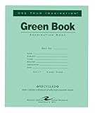 Roaring Spring Recycled Examination Green Book, 8 Sheets, Set of 50