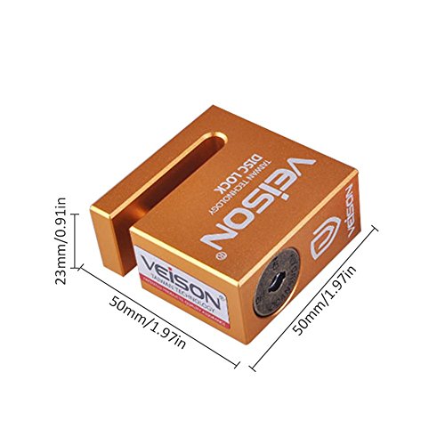 Ya-tube VEISON Motorcycle Disc Brake Lock, Intelligent Control Alarm Anti-Theft Waterproof Alarm Disc Lock Bullet Lock Core Design - Thumbnail 5