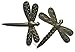 Garden Dragonflies, Set of 2, Fall Decorative Plaques for Indoor Outdoor, Small Ornamental Wall Plaques, Home Decor, Handmade in Haiti 9 x 11 Inches