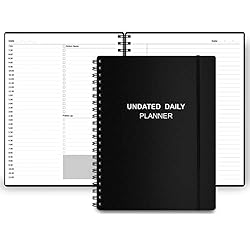 Undated Daily Planner - Undated Planner with Hourly