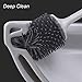 MEKEET Toilet Brush Soft Silicone Bristle Toilet Bowl Brush Hideaway Compact Toilet Brush for Bathroom Cleaning …