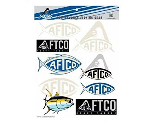 AFTCO Fishing Stickers & Decals Sheet
