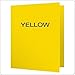 Oxford Two-Pocket Folders w/Fasteners, Yellow, Letter Size, 25 per Box (57709)