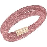 Swarovski Stardust 5089853 Vintage Pink Crystals double wrap Bracelet - M