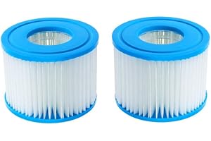 Nayciiy Type VI Spa Hot Tub Filters Cartridge Inflatable Hot Tub and Other Type Spa Inflatable Filter Cartridge Accessories (2pcs)