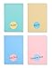 Miliko A5 Essential Series Softcover Notebook/Journal/Diary Set-4 Unique Designed Notebooks per Pack (1 Dot Grid+1 Ruled+1 Square Grid+1 Blank)