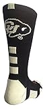 TCK NCAA Colorado Buffs Baseline Crew Socks