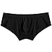 Avidlove Mens Underwear Sexy Bikinis Ice Silk Colorful Boxer Briefs, 1 Pack--Black, XXL = US L