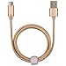 Onite Durable Braided USB Type C Data Sync Charger Cable for Samsung Galaxy S9, S8, Plus, LG V20, V30, G5, G6, Moto Z, Google Nexus 5X, 6P, Pixel XL, Lumia 950, 950XL, Oneplus 2 3 3T 5 (Gold)