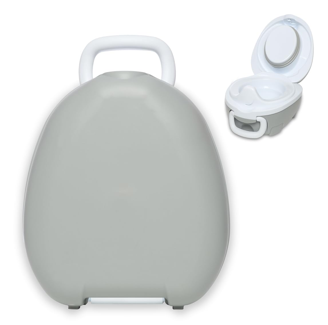 My Carry Potty - Travel Potty, Award-Winning Portable Toddler Toilet Seat for Kids to Take Everywhere (Grey Pastel)