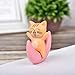 Neko 5pcs Miniature Cats in Boxes & Crescent Moon Figurines - Micro Garden Landscape Ornament Decorations – Cute Lucky Cat DIY Figures for Crafts and Home Decor