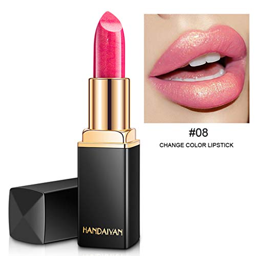 Wotryit 6 Colors Metallic Glitter Lipstick Waterproof Long Lasting Hydrating Satin Lipstick Set,Mother's Day Valentine's Day Gifts - Thumbnail 3