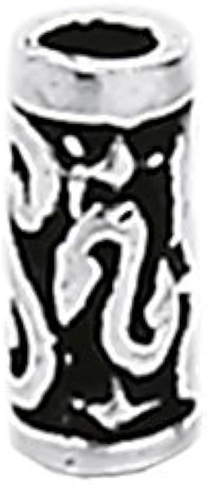 NKlaus 925 STERLING SILVER Celtic Gothic hair bead small Fenella 7143