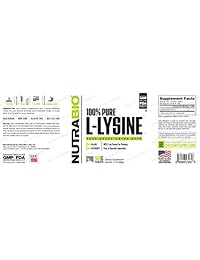 nutrabio 100% puro L-Lisina Powder – 500 gramos