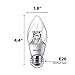 Philips LED Dimmable F15 Light Bulb with Warm Glow Effect 500-Lumen, 2700-2200-Kelvin, 7-Watt (60-Watt Equivalent), E26 Base, Clear, Soft White, 10-Pack