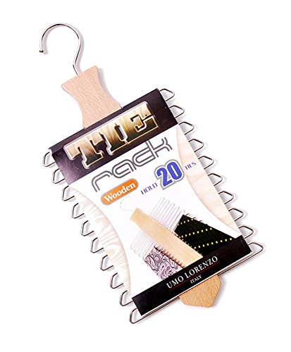The Rack Wooden Tie Hanger Holds 20 Neckties