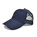 VOBOOM Men's Vintage Washed Adjustable Mesh Trucker Baseball Cap Hat BQ020 (Navy)