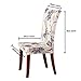 Jiuhong Stretch Removable Washable Short Dining Chair Protector Cover Slipcover, Style 01, 4 Pack