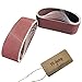 M-jump 18 PCS 3 x 21 inch Aluminum Oxide Sanding Belt Kit-Include 3 Each of 60 80 120 150 240 400 Grits-Premium Sandpaper Sander Belt for Portable Belt Sander