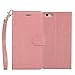 Navor Protective Flip Wallet Case for iPhone 6S Plus & iPhone 6 Plus [5.5 inch] - Peach (IP6PPC)