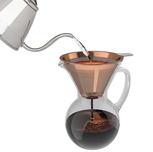 BonVIVO Cafetera con Filtro - Cafetera Americana de Goteo en Acero  Inoxidable Con Filtro De Café Reusable, Máquina de… - La Cafetera