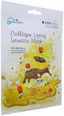5 Mask Sheets of Pureskin Collagen Lifting Intensive Mask. (23 g/ sheet.)