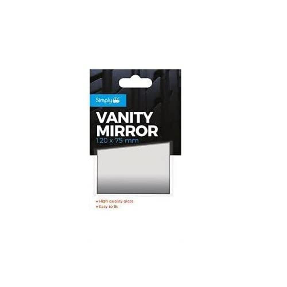 Simply VM01 Vanity Mirror Glass, 120 x 75 mm, Silver