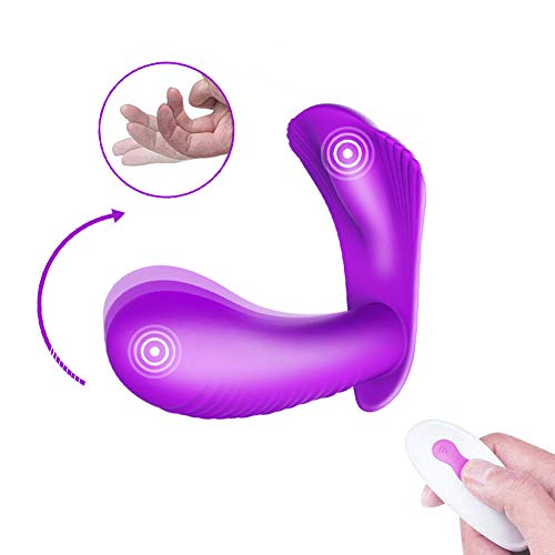 Electric Therapeutic Wand Massager, Heating Personal Massager Double Head Waterproof Body Massager 10 Vibration Patterns for Muscle Stimulators - Thumbnail 3