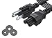 PWR+ 6 Ft Power Cord for Segway Ninebot MAX Electric Kick Scooter Charger Adapter Cable Repacement 3 Prong Mickey Mouse IEC320 C5 to NEMA 5-15P (UL Safety Certified)
