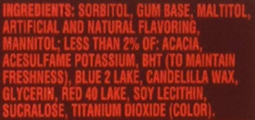 DENTYNE FIRE SPICY CINNAMON SUGAR-FREE GUM, 12 PACK