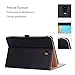 ProCase Galaxy Tab A 10.5 Case T590 T595 T597 2018 Release, Premium PU Leather Stand Cover Protective Folio Case for Galaxy Tab A 10.5 Inch Tablet with Multiple Viewing Angles Auto Sleep Wake -Black