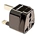 UK Travel Adapter for Type G Plug - Works with Electrical Outlets in United Kingdom, Ireland, Great Britian, Scotland, England, London, Dublin