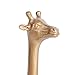 NIKKY HOME Giraffe Ring Holder Metal Earring Organizer Ring Dish Hanging Jewelry Stand Necklace Earring Display with Decorative White Dish Gold and White