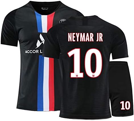 10ネイマールjr 21パリサッカーユニフォームセット 青少年および子供用半袖tシャツ