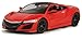 Maisto 2018 Acura NSX Red with Black Top 1/24 Diecast Model Car
