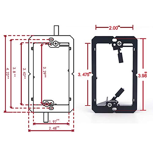 image for VCE 3 Pack Single Brush Wall Plate with Single Gang Low Voltage Mounti