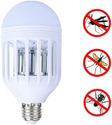 Dadiii Bug Zapper Mosquito Killer LED Light Bulb Insect Killer UV Lamp Insect Trap 12W, 110V, Fits in E27 Socket, Ideal repellent Lamp for Indoor or Outdoors