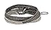 SPUNKYsoul New! Handmade Boho 3 Wrap Bracelet Silver and Gun Metal Silver for Women Collection