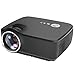 Projector, Syhonic 70SP HD LED Mini Video Projector, 1200 Lumens Multimedia Home Cinema Theater Movie Video Games Projector Support 1080p HDMI USB SD AV VGA Input(Black)