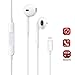 Headphones/Earphones/Earbuds for iPhone 7, Jacopak wired earphones with Built-in Microphone and Volume Control, for iPhone 7/7 Plus, iPhone 8/8 Plus, iPhone X -White [Bluetooth Connectivity]