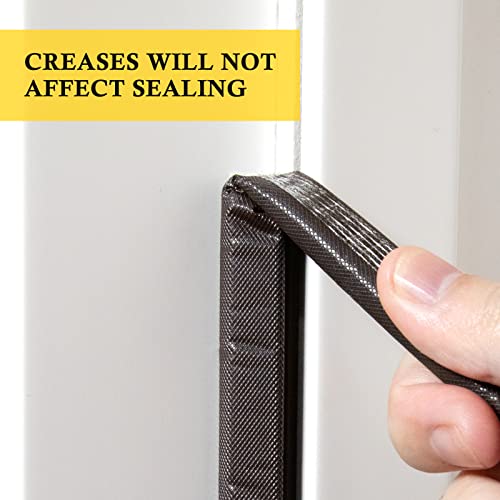 fowong V Seal Weather Stripping White, 1/2 Inch Wide X 19 Feet Long